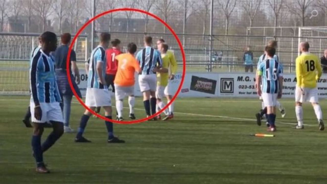 Hollanda'da futbolcu döven yan hakeme ceza