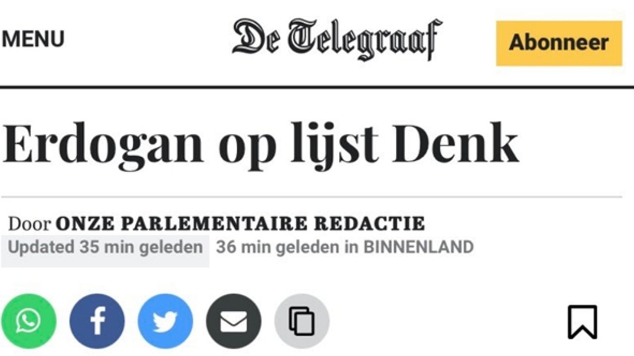 Hollanda'da De Telegraaf'ın haberine Tunahan Kuzu'dan gönderme