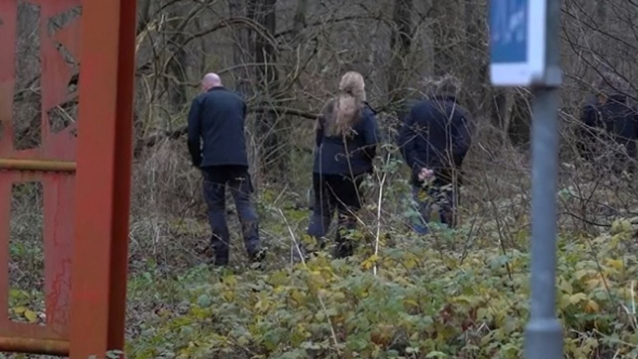 Hollanda polisi tüm gün ormanlık alanda Ercan Öztürk’e ait bir ipucu aradı