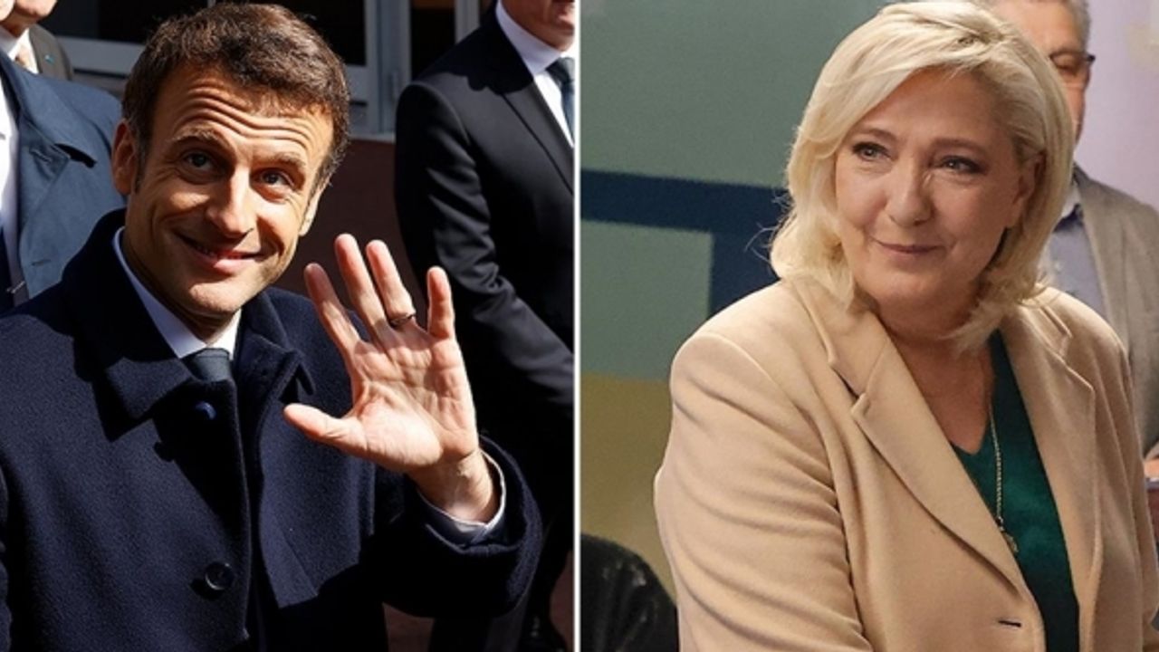 Fransa'da cumhurbaşkanlığı seçiminde Macron ve Le Pen ikinci turda yarışacak