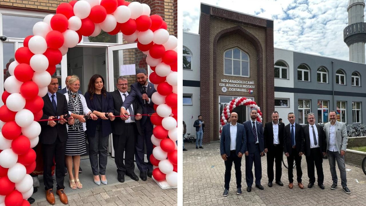 Hollanda Doesburg'daki HDV Anadolu Camii Ek Binası törenle hizmete açıldı