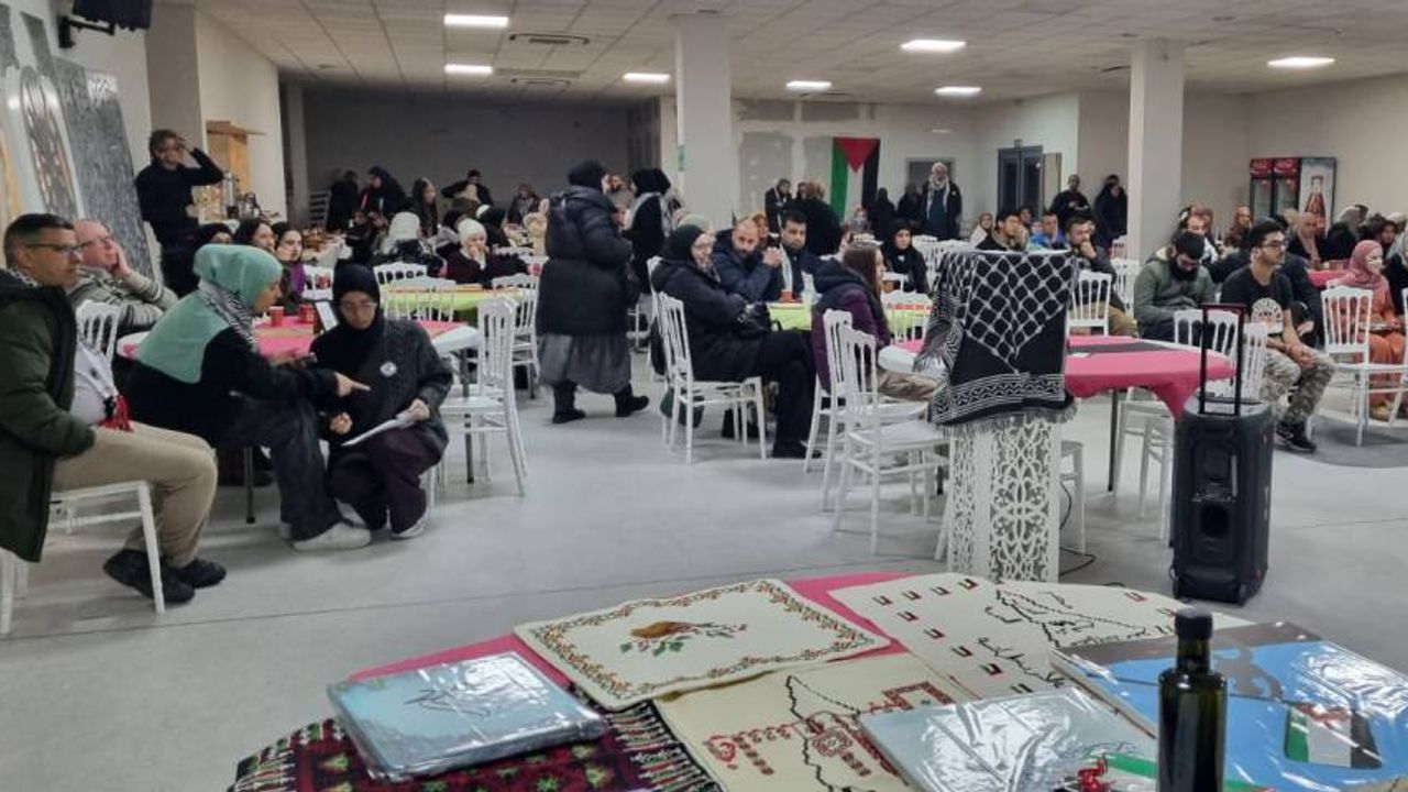 Belçika'da Filistin İçin Liege Platformu, Gazze için yardım gecesi düzenledi