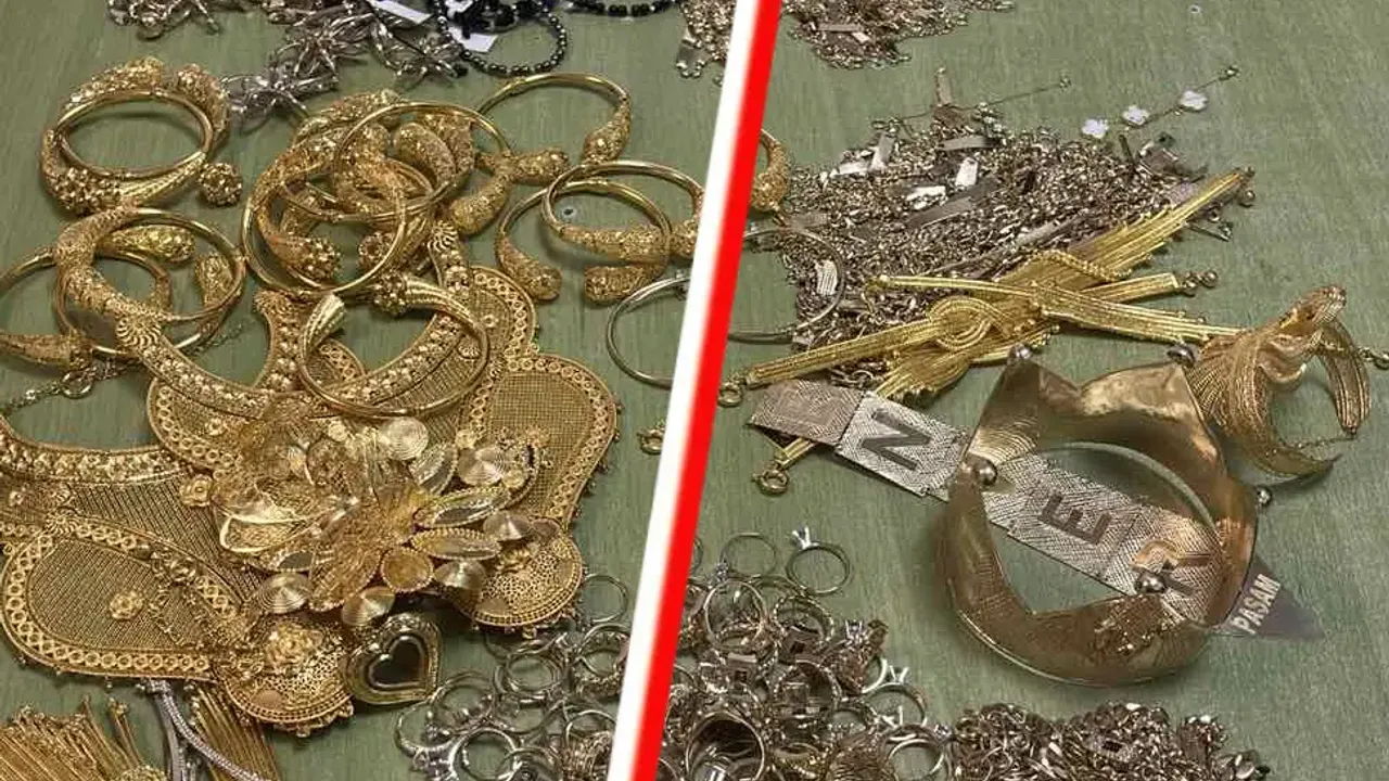 Bulgaristan sınırında yoğurt kovasında 114 bin euroluk altın ele geçirildi