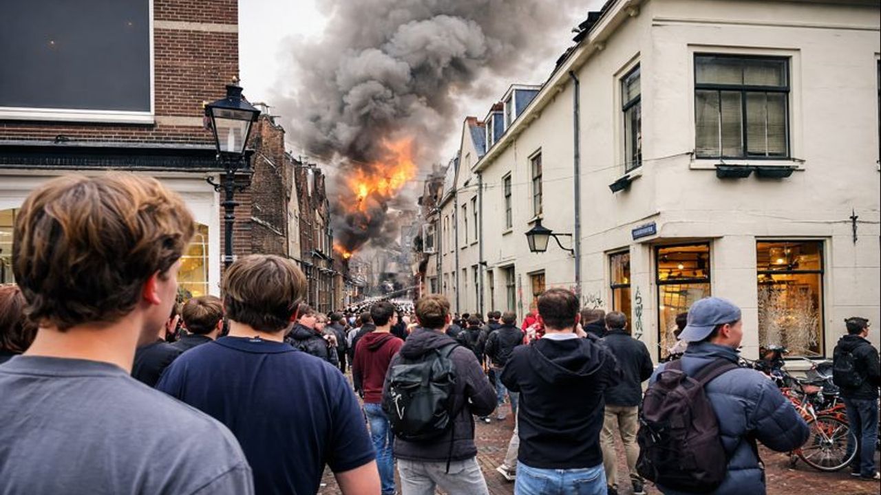 Utrecht’te patlamanın ardından büyük yangın: Sokaklar boşaltıldı