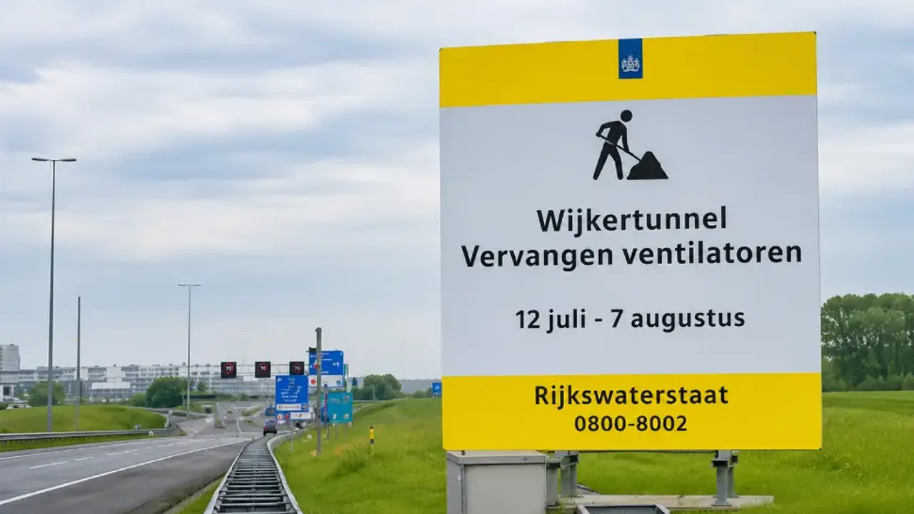 Hollanda'da A9 üzerindeki Wijker Tüneli 4 hafta kapalı kalacak