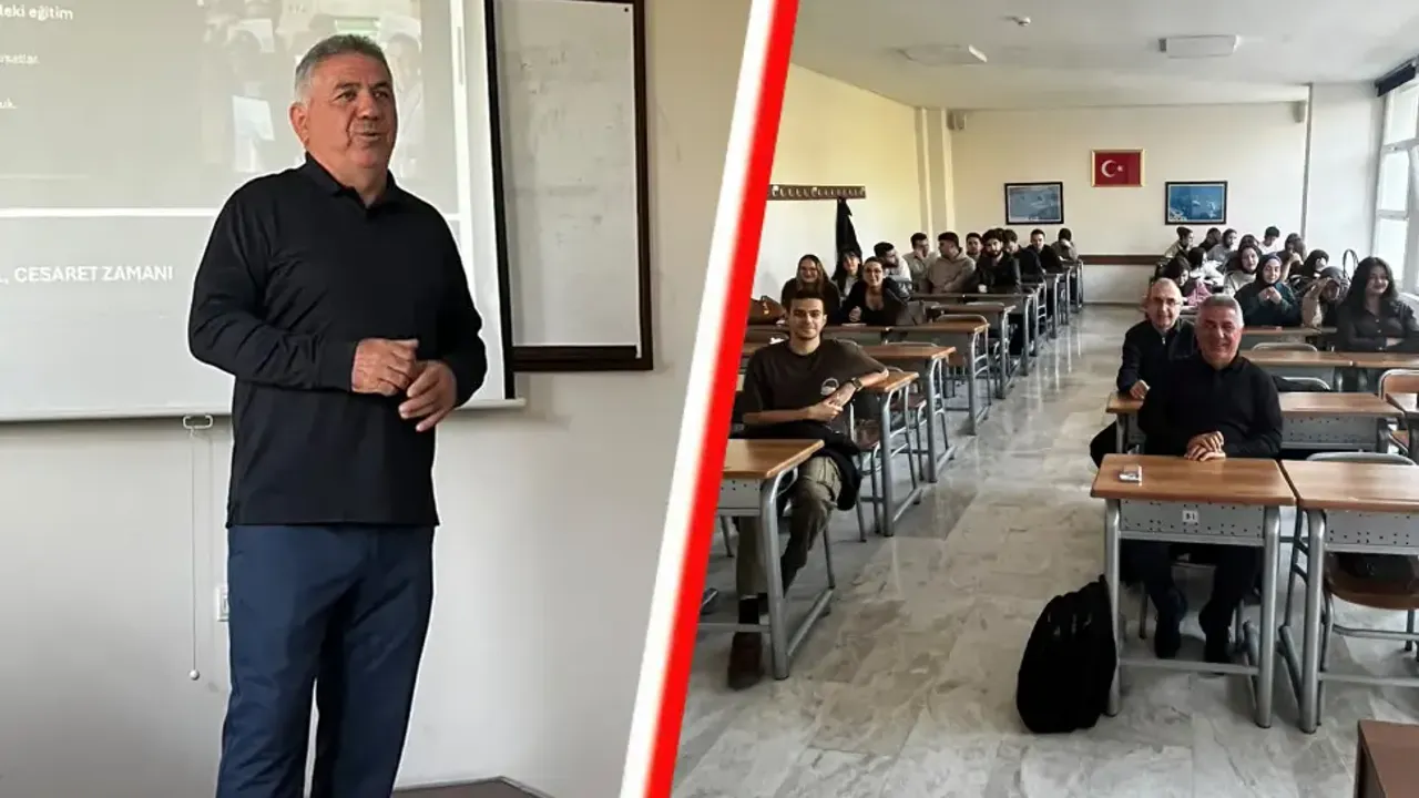 Hollanda'dan Türk iş insanı Dursun Kılıç, Erciyes Üniversitesi öğrencileriyle buluştu