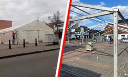 Belçika'nın Heusden-Zolder kentindeki iftar çadırı, güvenlik nedeniyle söküldü