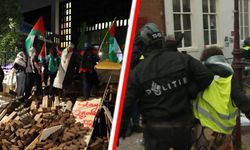 Hollanda’da öğrencilerin başlattığı Filistinlilerle dayanışma eylemine polisten sert müdahale!