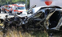Gurbetçilerin olduğu araç Almanya'da kaza yaptı: 1 Ölü, 2 ağır yaralı
