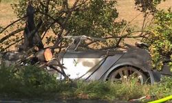 Almanya’da Tesla kazasında baba ve iki çocuğu alevler arasında can verdi