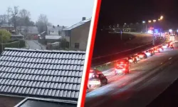 Hollanda’da sulu kar ve dolu nedeniyle yoğun trafik uyarısı