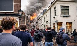 Utrecht’te patlamanın ardından büyük yangın: Sokaklar boşaltıldı