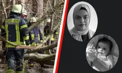 Almanya’da Paskalya’da ağaç altında kalan Türk anne ve bebeği defnediliyor