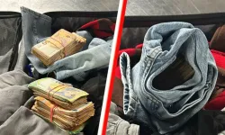 Almanya'da 600 euro taşıdığını söyleyen yolcunun bagajından 74 bin euro çıktı