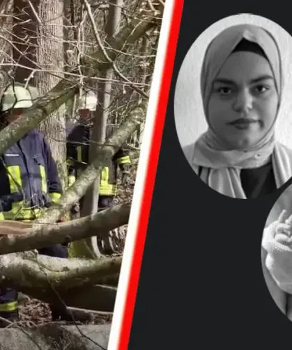 Almanya’da Paskalya’da ağaç altında kalan Türk anne ve bebeği defnediliyor