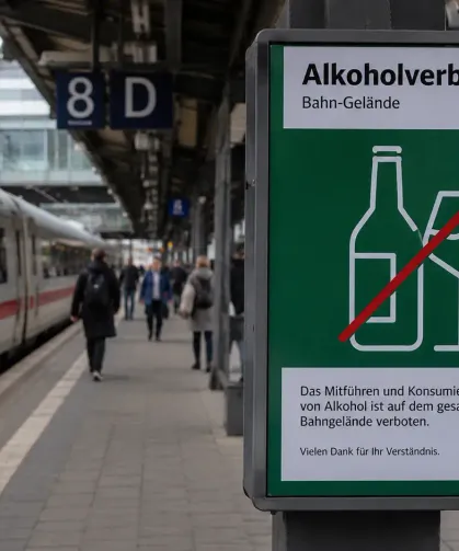Almanya'da 5 bin 400 tren istasyonunda alkol tüketimi yasaklandı