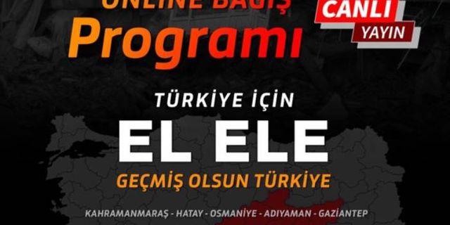 Hollanda’da 10-11 Şubat’ta ‘Türkiye için El Ele’ canlı yayın bağış kampanyası