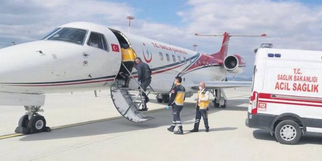 Almanya’da felç geçiren depremzede, ambulans uçakla Türkiye’ye götürüldü