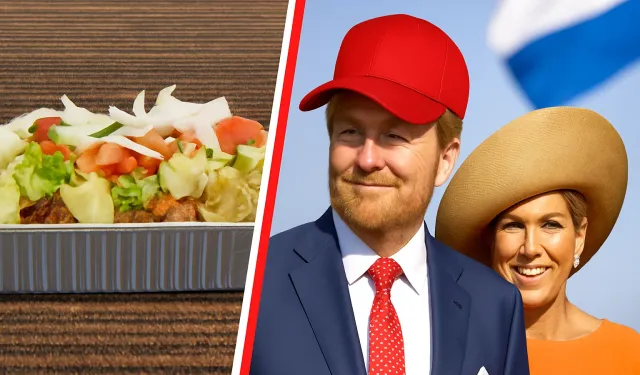 Hollanda Kralı Willem-Alexander, Rotterdam’da kapsalon yemek için sıraya girdi
