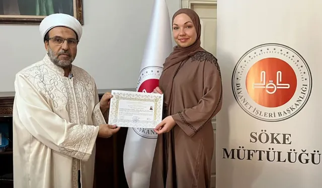 Hollanda vatandaşı Beverly, Söke’de Müslüman oldu
