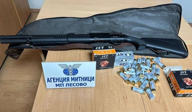 Türkiye’den Belçika’ya giden araçta av tüfeği yakalandı