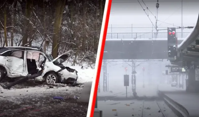 Elli fırtınası Almanya’da hayatı felç etti