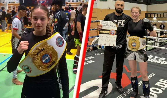 Almanya'da yaşayan Berrak Su Yılmaz kickboks dünya şampiyonu oldu