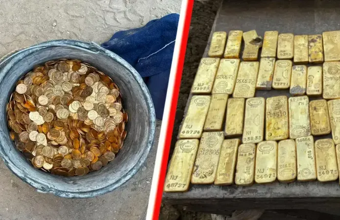 Belçika’da tadilat yapılan evin duvarından 9 milyon euroluk altın çıktı