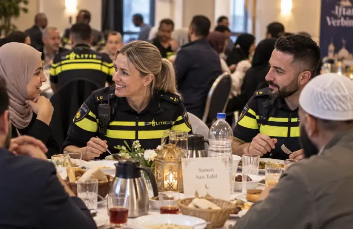 Hollanda’da polisinin halka açık iftar düzenlemesi yasaklandı