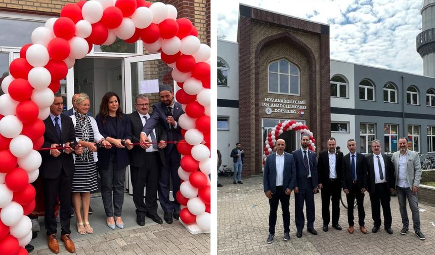 Hollanda Doesburg'daki HDV Anadolu Camii Ek Binası törenle hizmete açıldı