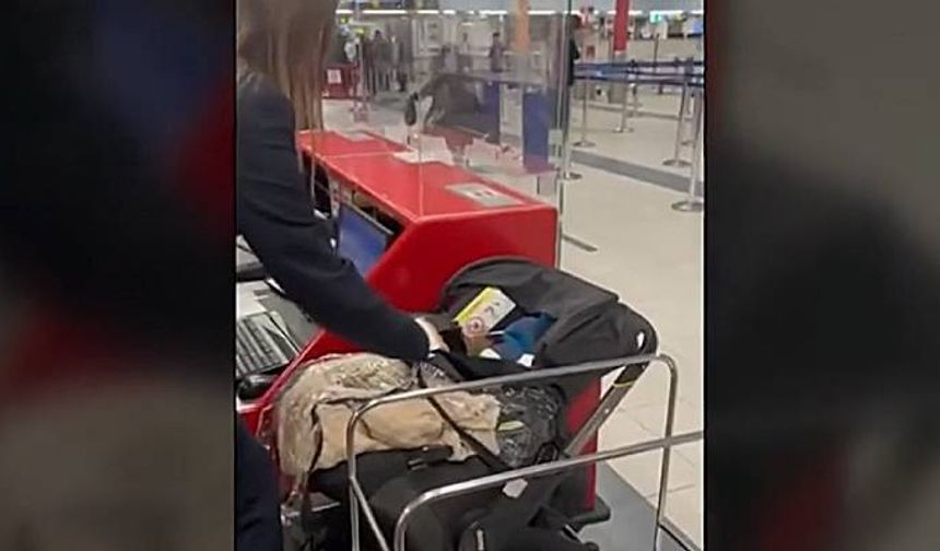 Bebeklerine bilet almayı reddeden Belçikalı çift, çocuğu check-in'de bıraktı!