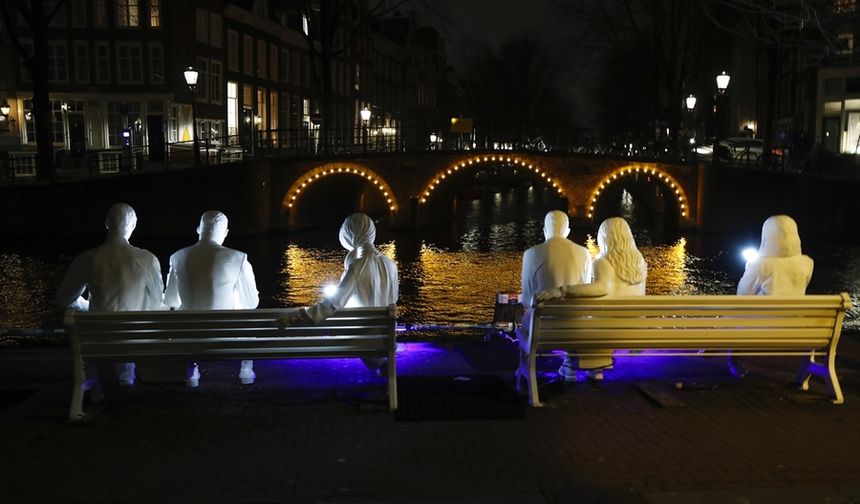 Hollanda'nın Amsterdam kentinde "Işık Sanatı Festivali"