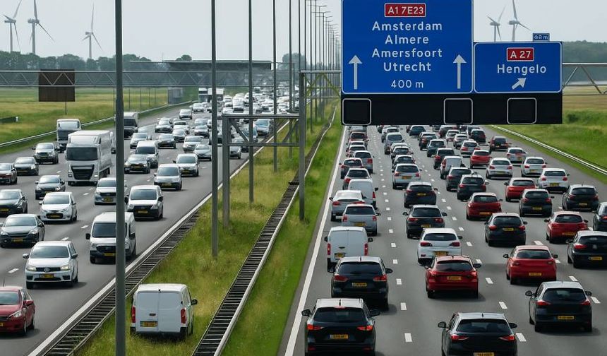 Amsterdam’da hafta sonu yol çalışmaları ve tatil yoğunluğu için trafik uyarısı