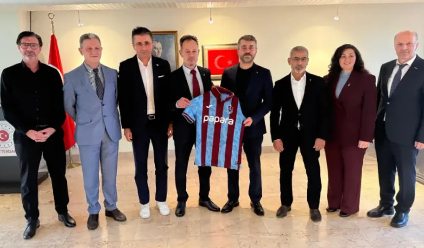Hollanda Trabzonspor Federasyonu’ndan Rotterdam Başkonsolosluğu’na ziyaret