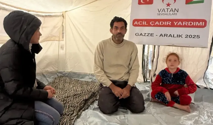 Avrupa Vatan Sevdalıları Vakfı’ndan Gazze’ye 100 çadırlık insani yardım