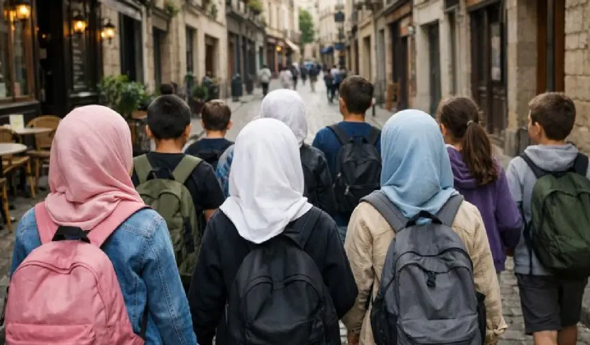 Fransa’da kız çocuklarına başörtüsü yasağı yeniden Meclis gündeminde