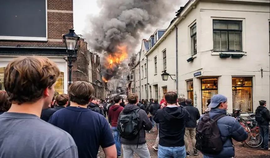 Utrecht’te patlamanın ardından büyük yangın: Sokaklar boşaltıldı