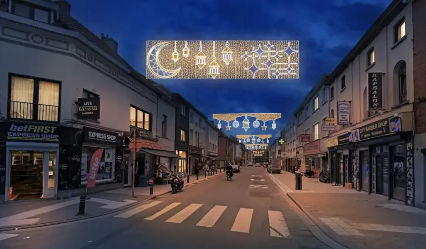 Belçika’da bir ilk: Gent’te iki cadde Ramazan boyunca ışıklandırılacak