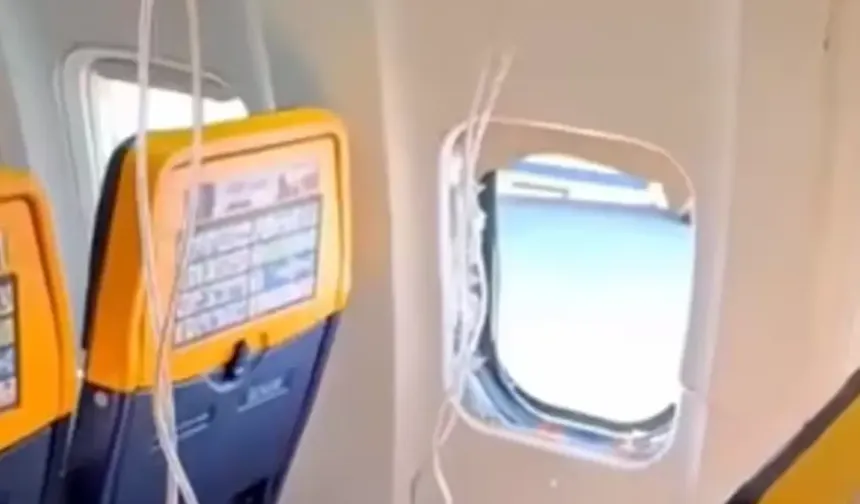 RyanAir uçuşunda cam kırıldı, dışarı çekilen yolcu son anda kurtarıldı