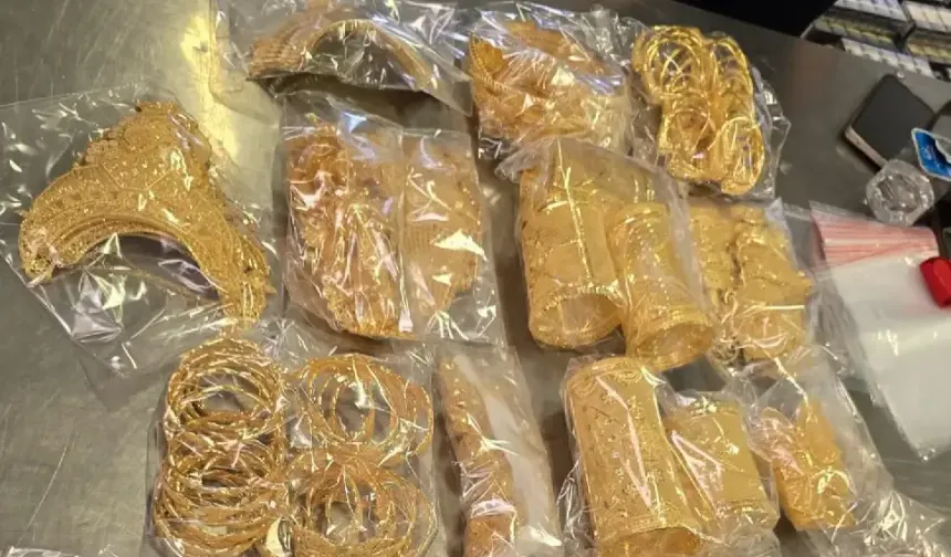 Bulgaristan sınırında 5,8 kilo altın ve 281 bin kaçak sigara ele geçirildi