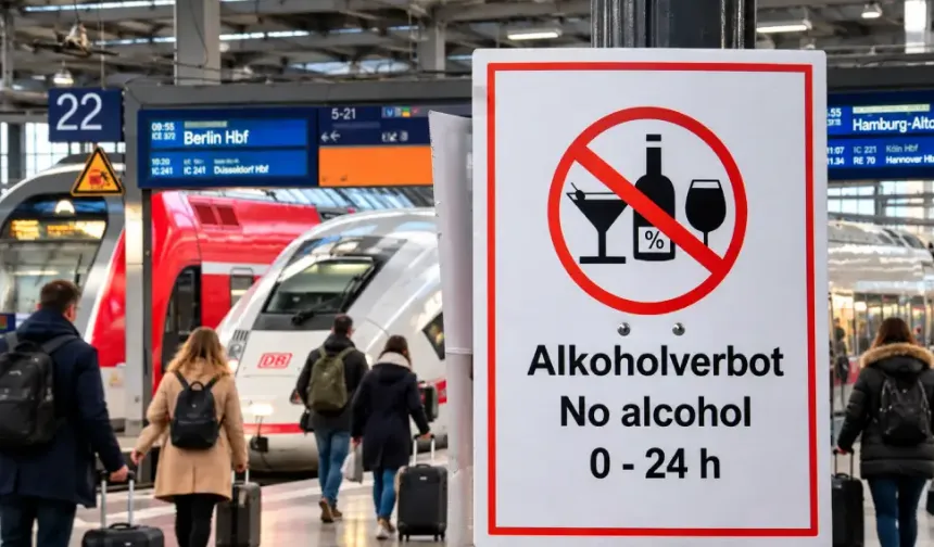 Almanya’da tren istasyonlarında alkol yasağı başladı