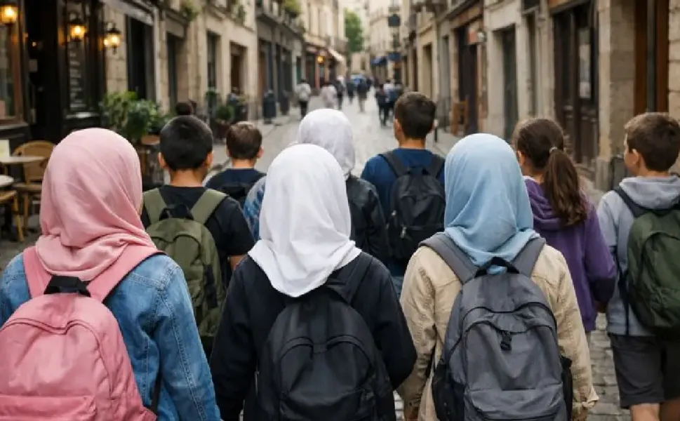 Fransa’da kız çocuklarına başörtüsü yasağı yeniden Meclis gündeminde