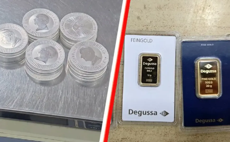 Sırbistan sınırında altın külçeleri ve gümüş sikkeler ele geçirildi