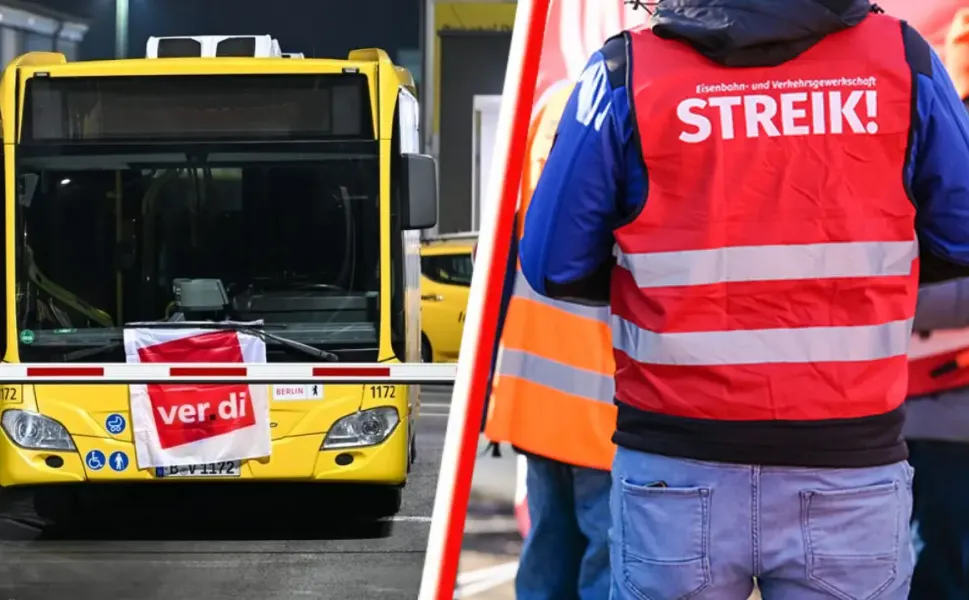 Almanya’da ülke genelinde toplu taşımada büyük çaplı grev