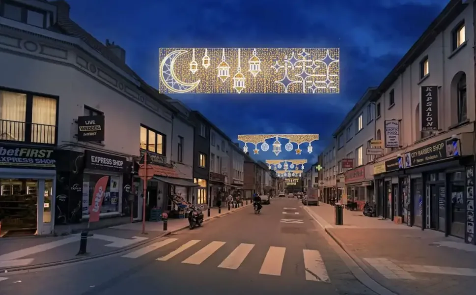 Belçika’da bir ilk: Gent’te iki cadde Ramazan boyunca ışıklandırılacak