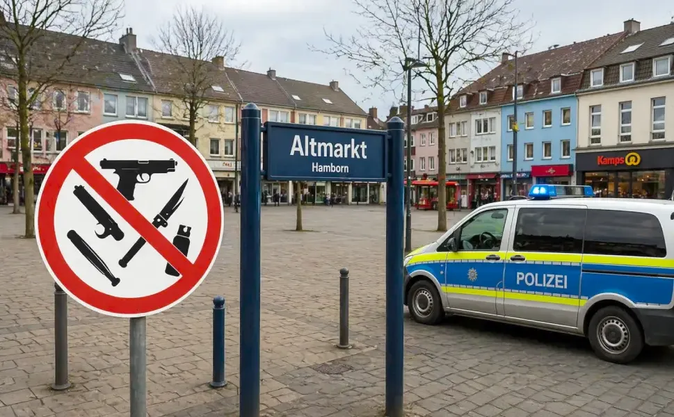 Duisburg’da bir bölgede bıçak taşıma yasağı getirildi