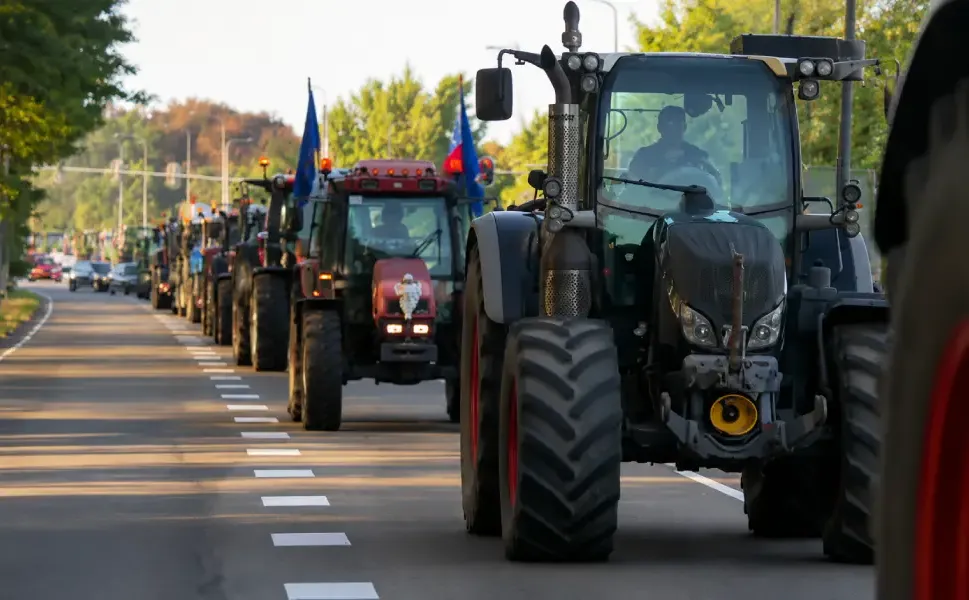 Hollanda’da yüzlerce çiftçiden eyalet yönetiminin ruhsat kararına protesto