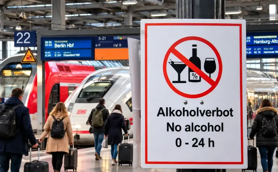 Almanya’da tren istasyonlarında alkol yasağı başladı