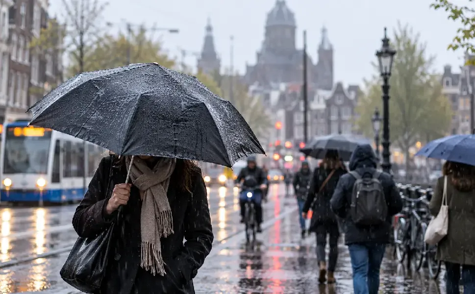 Hollanda’da havalar soğuyor, Perşembe’den itibaren yağmur etkili olacak