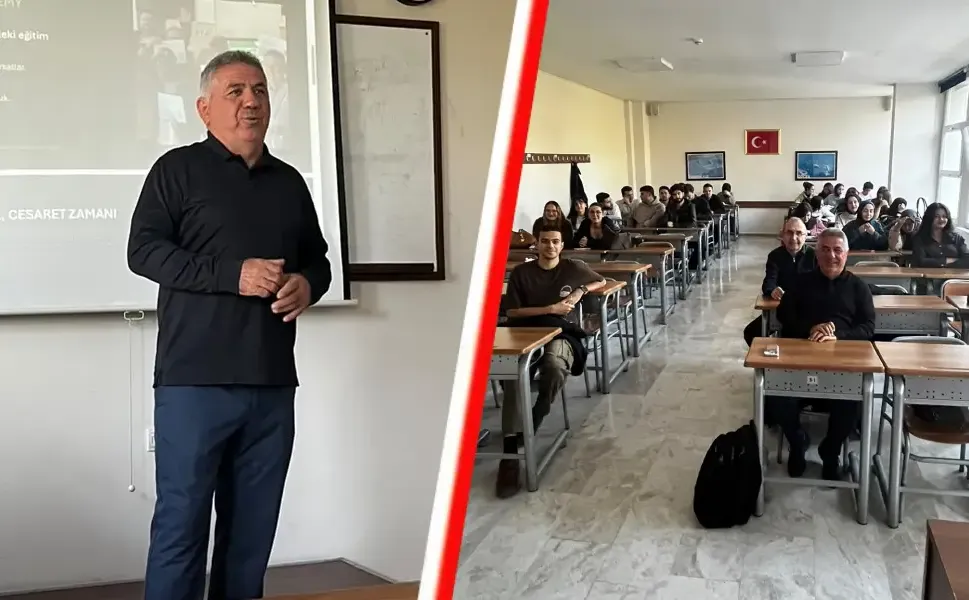 Hollanda'dan Türk iş insanı Dursun Kılıç, Erciyes Üniversitesi öğrencileriyle buluştu